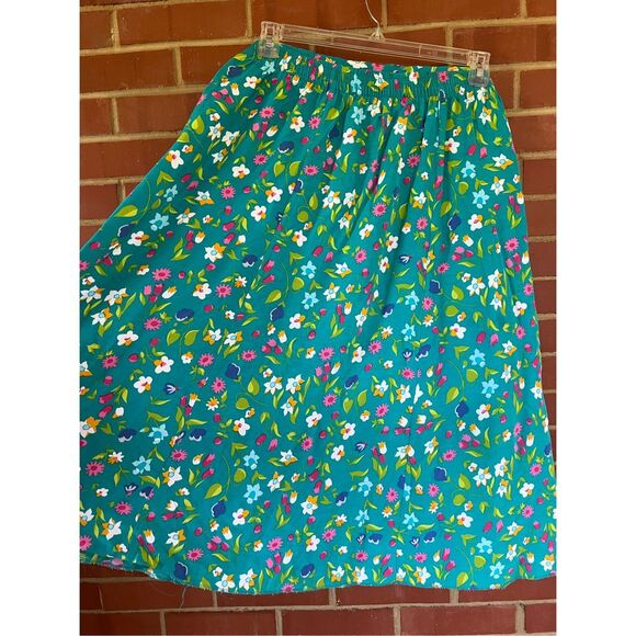 Vintage Floral Plus Size Skirt 1990s - Picture 5 of 8